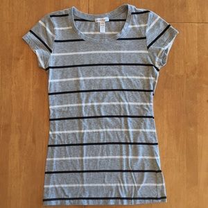 Ambiance Apparel Striped T-shirt